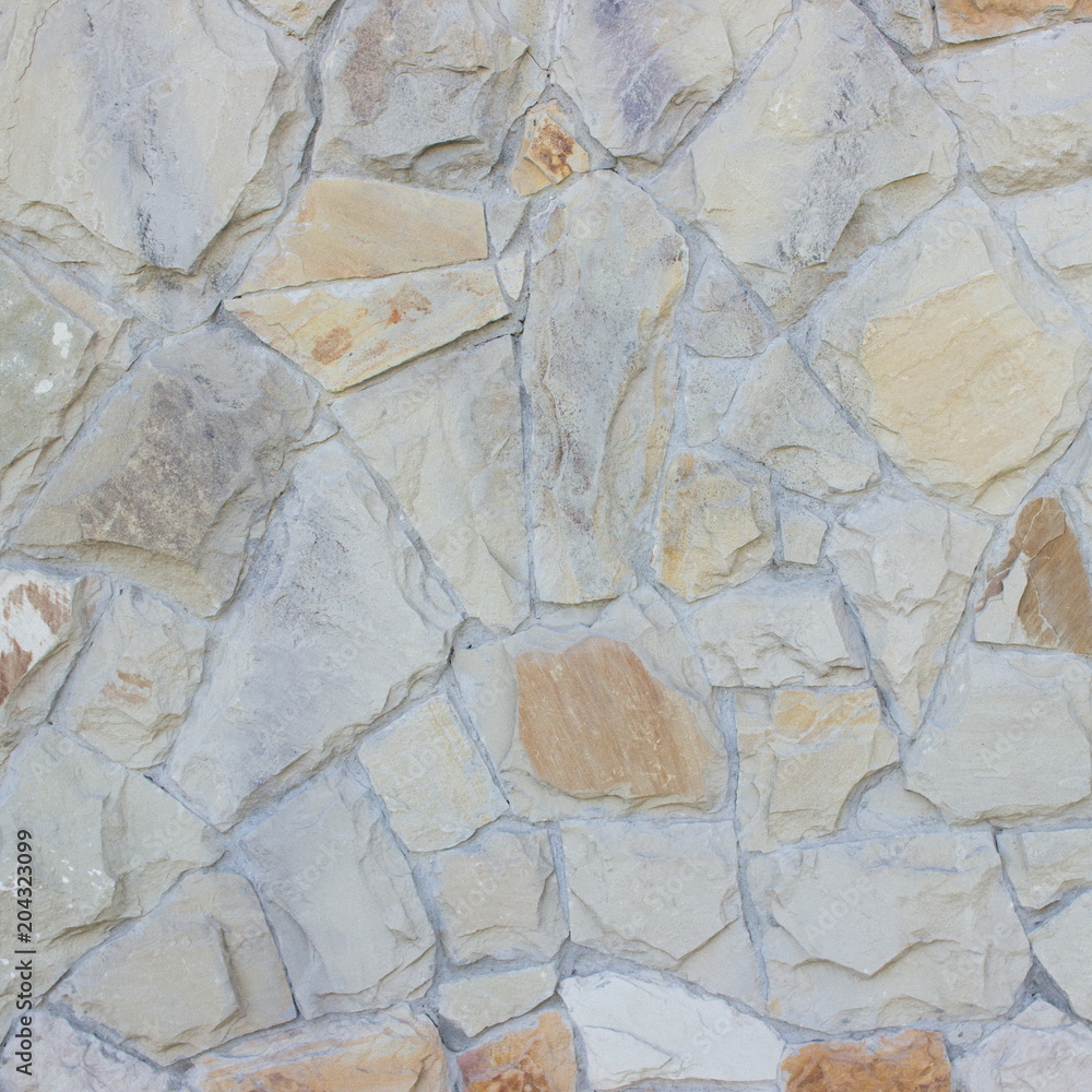 Gray stones wall texture 