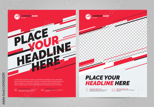 Flyer design sports invitation template. Can be adapt to Brochure, Annual Report, Magazine, Poster.
