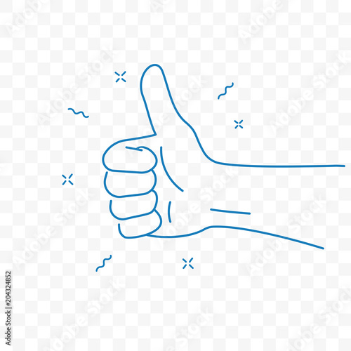 Thumb up best hand gesture ...