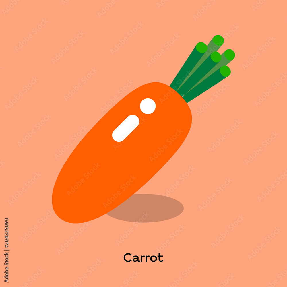 CARROT
Illustrate of bright orange carrot on light orange background with word. CARROT
Illustrate of bright orange carrot on light orange background with word.