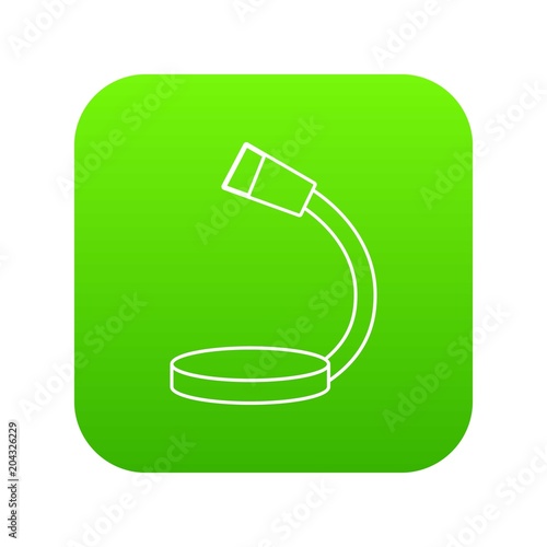 Table microphone icon green vector