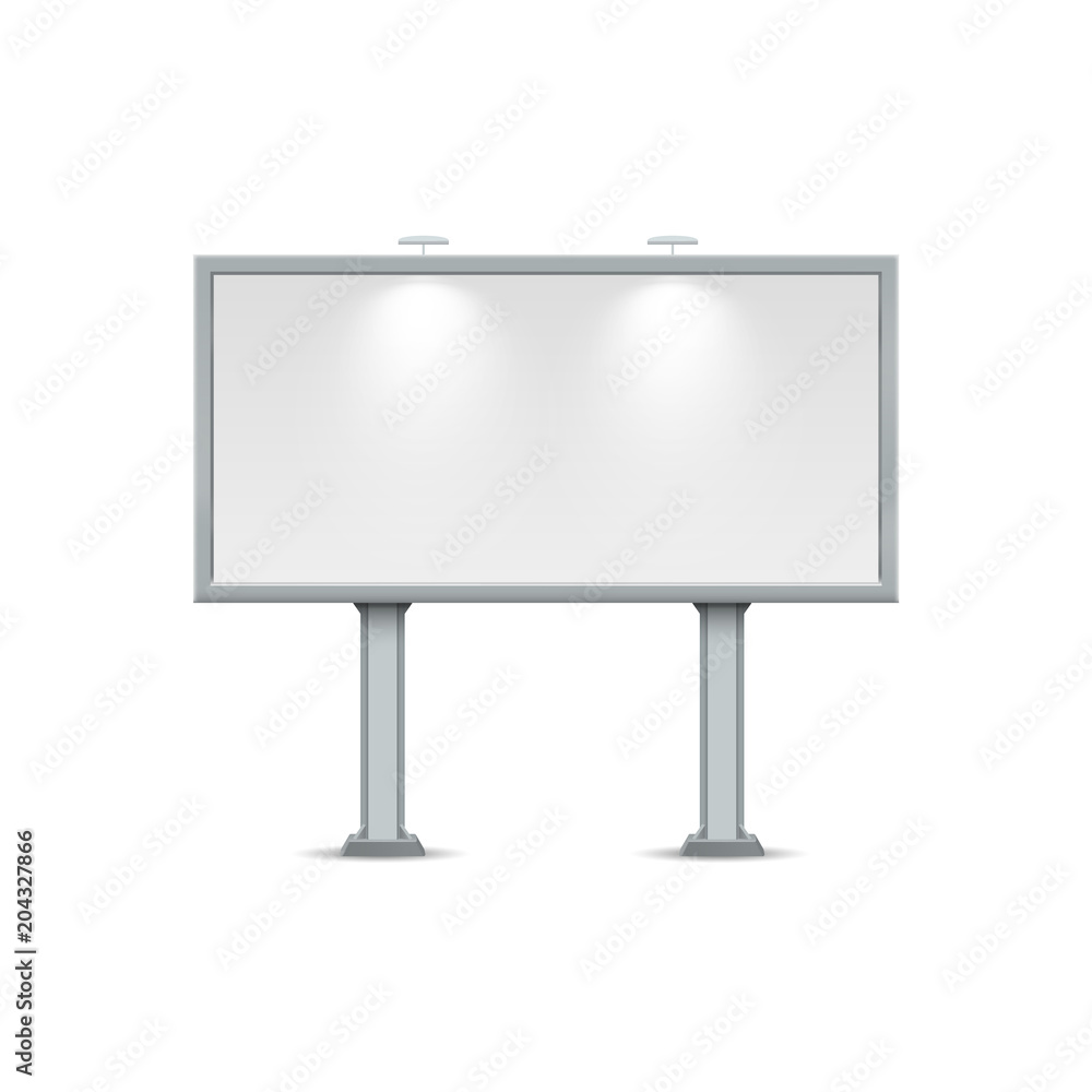 Blank billboard. Illustration isolated on white background. Graphic concept for your design. Blank billboard. Illustration isolated on white background. Graphic concept for your design.