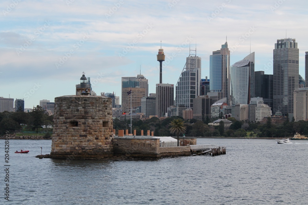 Skyline Sydney as seen from the ferry
