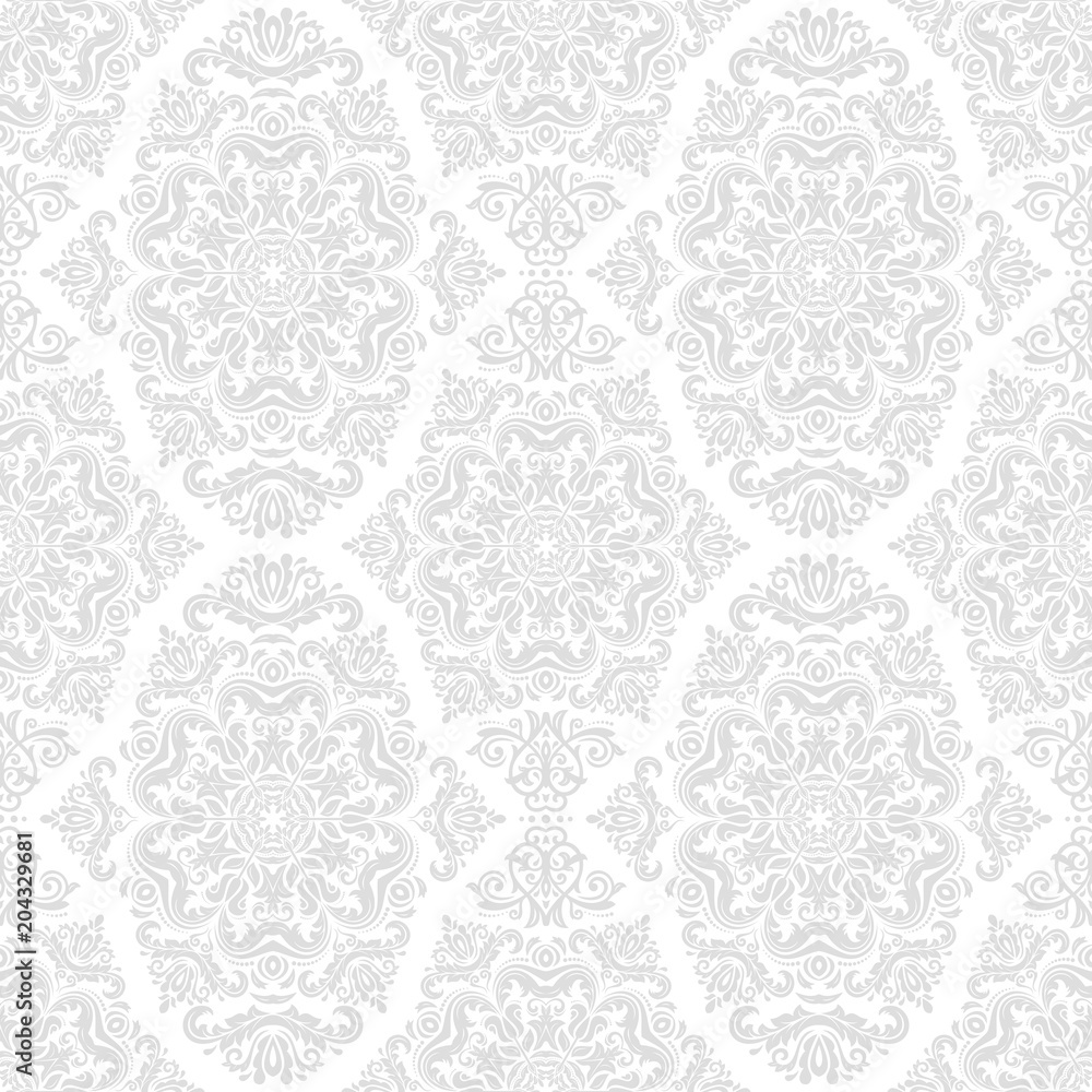 Obraz premium Classic seamless light pattern. Traditional orient ornament. Classic vintage background