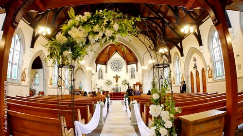 shot of a wedding venue or chapel