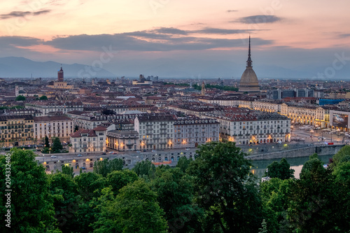 Mole di Torino dal monte dei cappuccini © Ivano