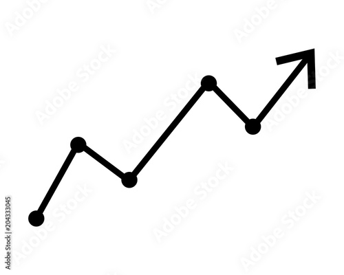 growth chart vector 