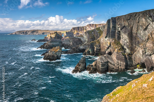 Dramatic landscape at Mizen Head on Atlantic coast, county Cork, Ireland photo