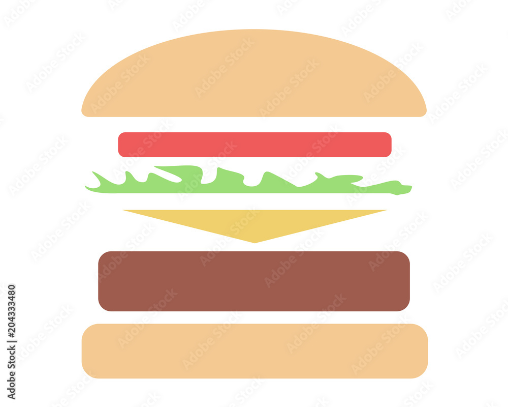 Hamburger vector illustration 