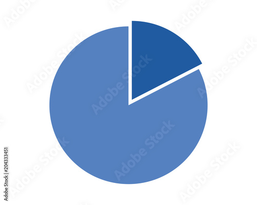 Pie chart vector 