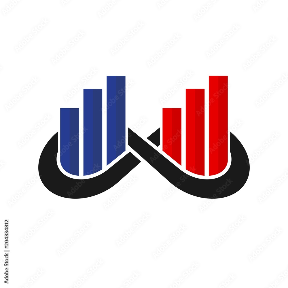 Business Logo. Bar Chart icon. Vector eps 08. Business Logo. Bar Chart icon. Vector eps 08.