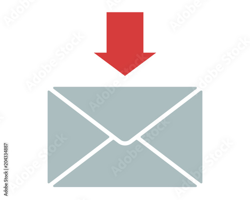 Inbox mail vector icon 