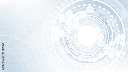 Technological interface bright future system abstract background template vector