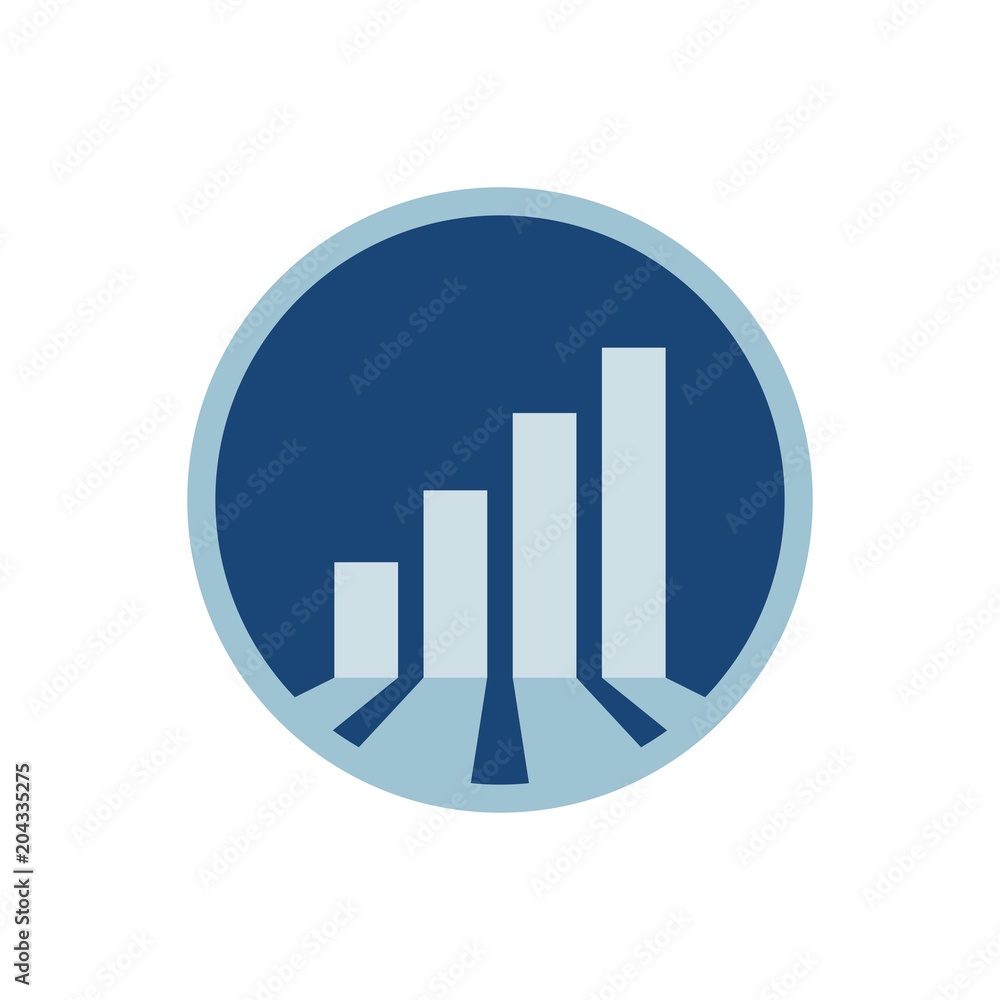 Business Logo. Bar Chart icon. Vector eps 08. Business Logo. Bar Chart icon. Vector eps 08.