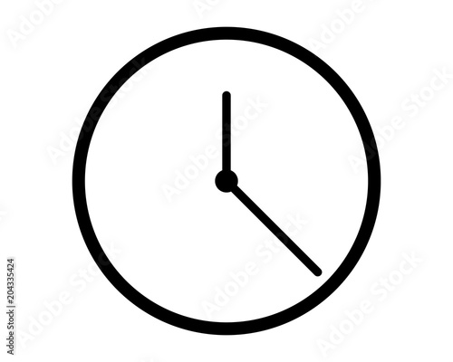 Clock vector pictogram 