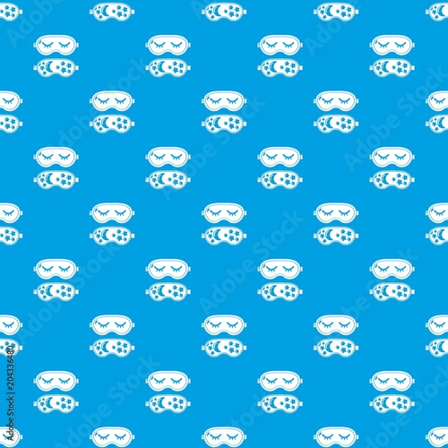 Dream pattern vector seamless blue