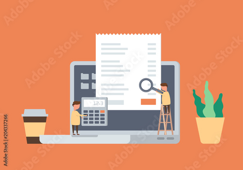 Digital analytics information tools. Big data. Concept for successful business in flat vector design.