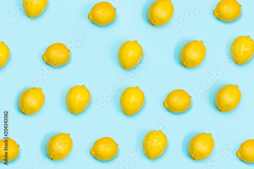 Summer citrus background, view above