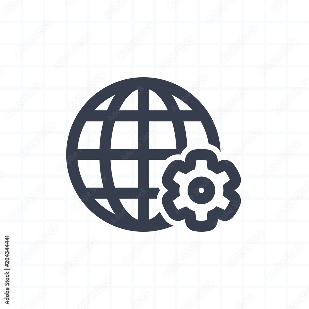 Grid Globe & Gears - String Icons . A professional, pixel-perfect icon. Grid Globe & Gears - String Icons . A professional, pixel-perfect icon.