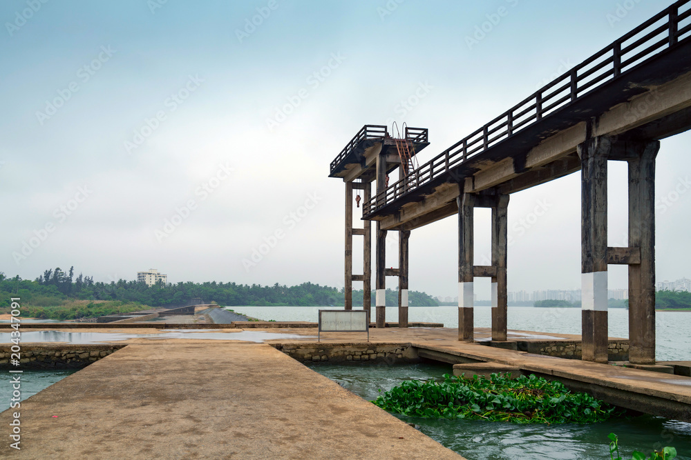 Small dam on Hainan Island Small dam on Hainan Island