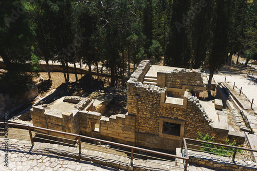 Archaeological landmark - Knossos Palace on the island of Crete, Greece, April 2018. 