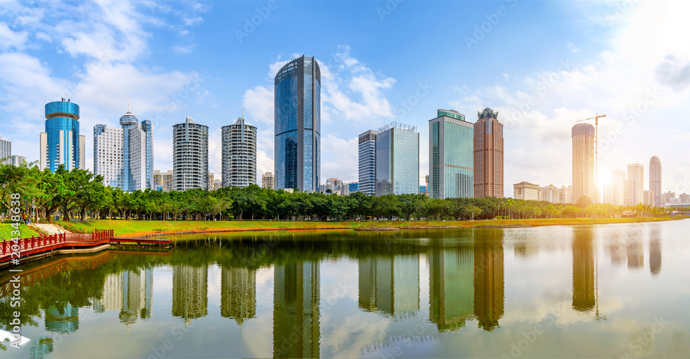 Skyscrapers in Hainan Island, China