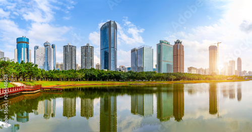 Skyscrapers in Hainan Island, China