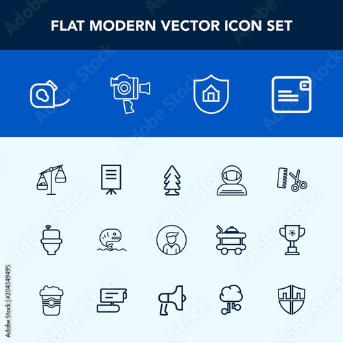 Modern, simple vector icon set with astronaut, sea, seafood, hairdresser, boy, nature, fashion, dollar, scale, male, forest, science, tree, friction, spacesuit, people, restroom, environment, wc icons