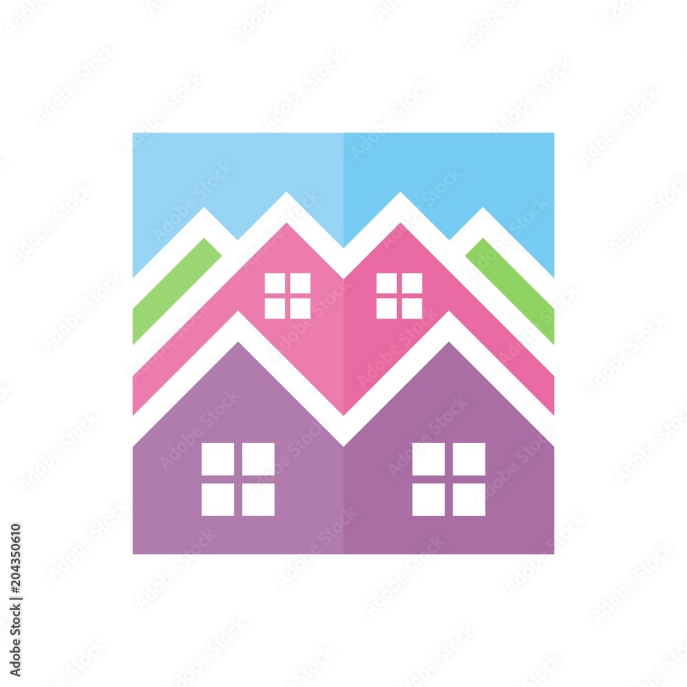 home logo. roof icon. building symbol. vector eps 08. home logo. roof icon. building symbol. vector eps 08.