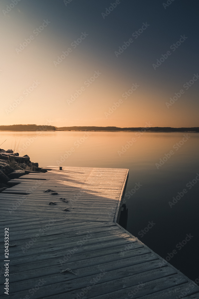 Lake at calm day in Finland