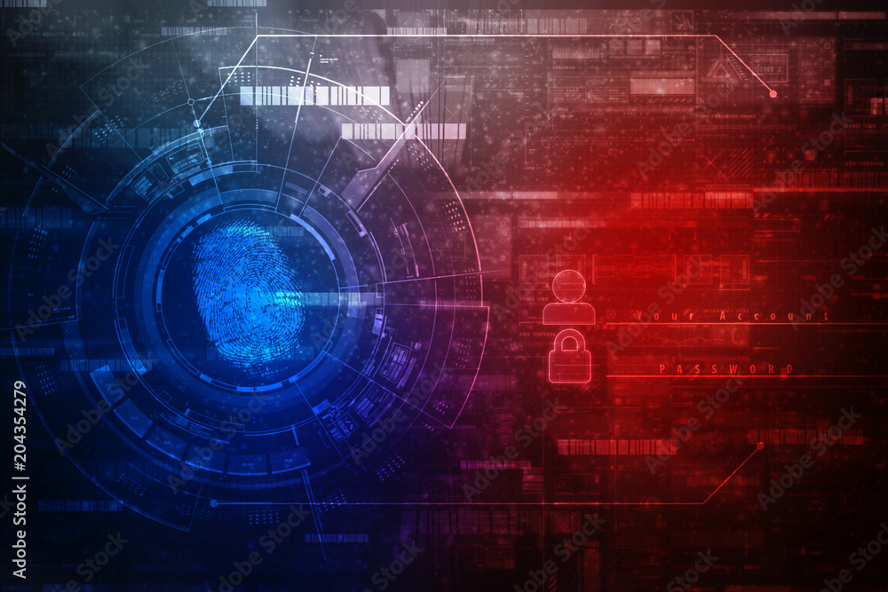Fingerprint Scanning Technology Concept 2d Illustration
Fingerprint Scanning Technology Concept 2d Illustration