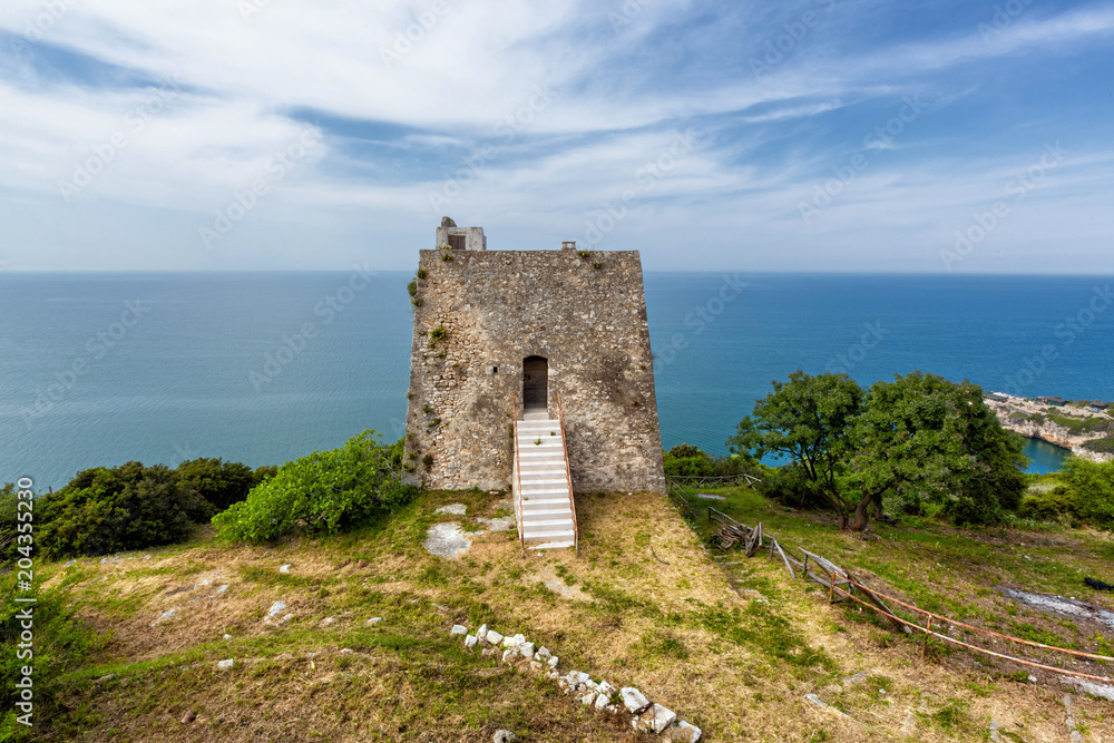 Gargano (Puglia, Italy) - View of the Monte Pucci tower