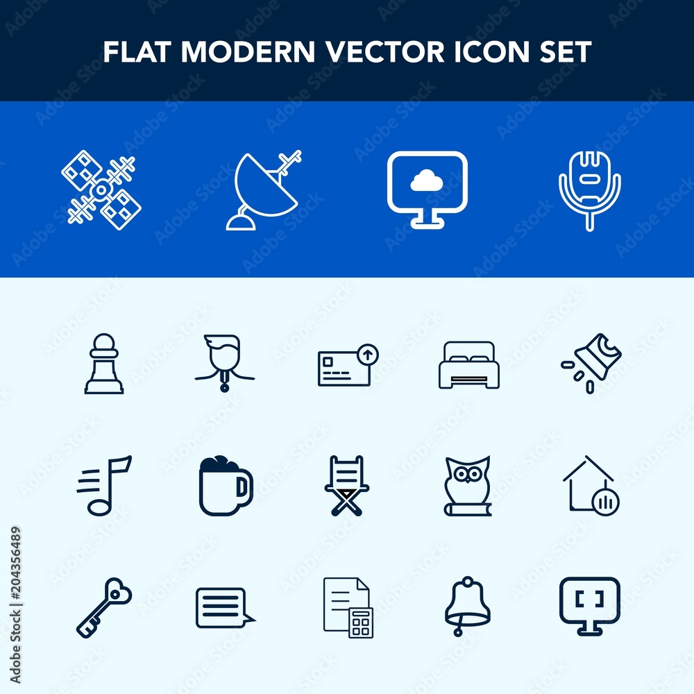 Modern, simple vector icon set with projection, strategy, sound, armchair, success, game, karaoke, music, coffee, global, double, movie, gold, chair, money, video, chessboard, satellite, mug icons Modern, simple vector icon set with projection, strategy, sound, armchair, success, game, karaoke, music, coffee, global, double, movie, gold, chair, money, video, chessboard, satellite, mug icons