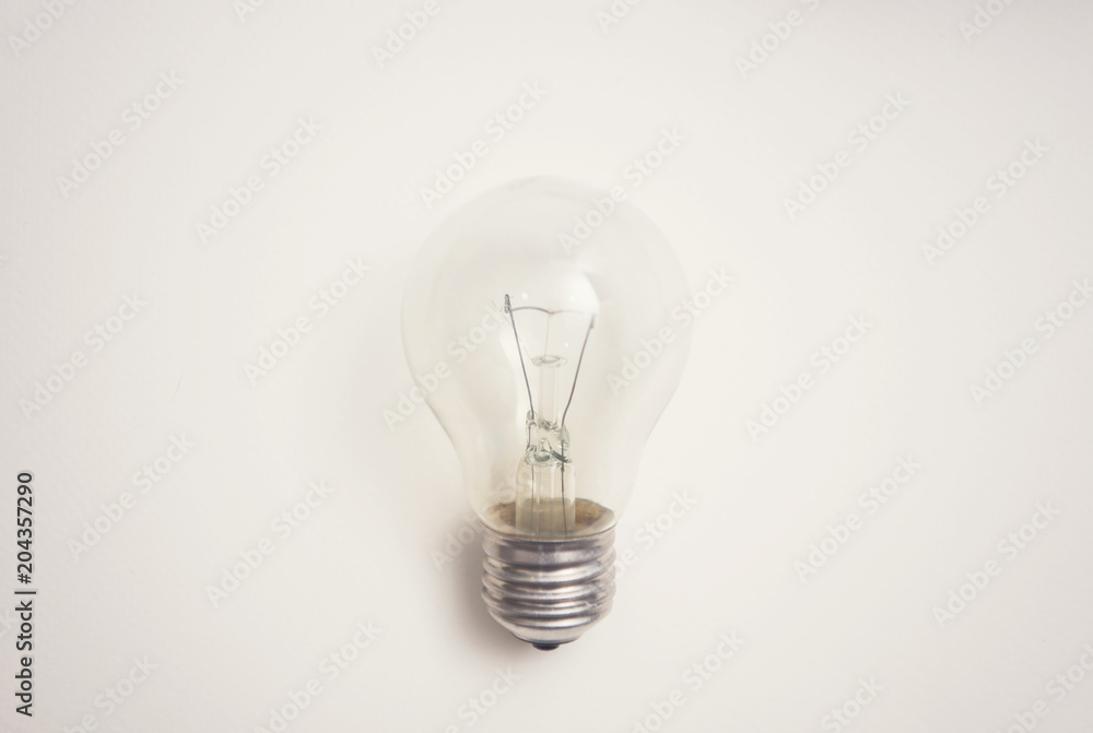 Light bulb on white background. inspiration idea concept. Light bulb on white background. inspiration idea concept.
