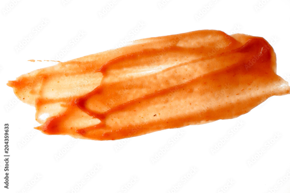 Tasty ketchup tomato sauce isolated over white background Tasty ketchup tomato sauce isolated over white background