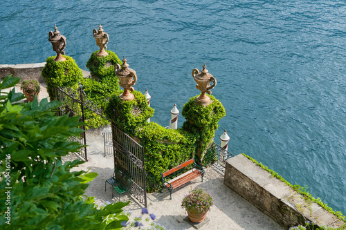 The waterfront entrance of the famous Villa del Balbianello, Lenno, Lombardia, Italy