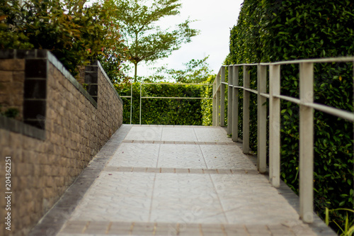 hand on railing : railing to go at park © n_u_t