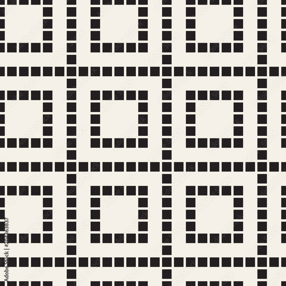 Fototapeta premium Vector seamless pattern. Modern stylish abstract texture. Repeating geometric tiles..
