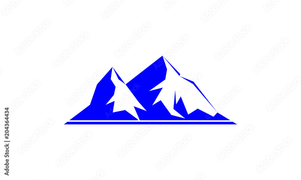 Blue mountain logo template Blue mountain logo template