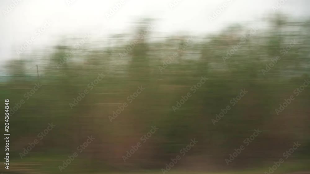 Window View from Train, Car or Bus Window View from Train, Car or Bus