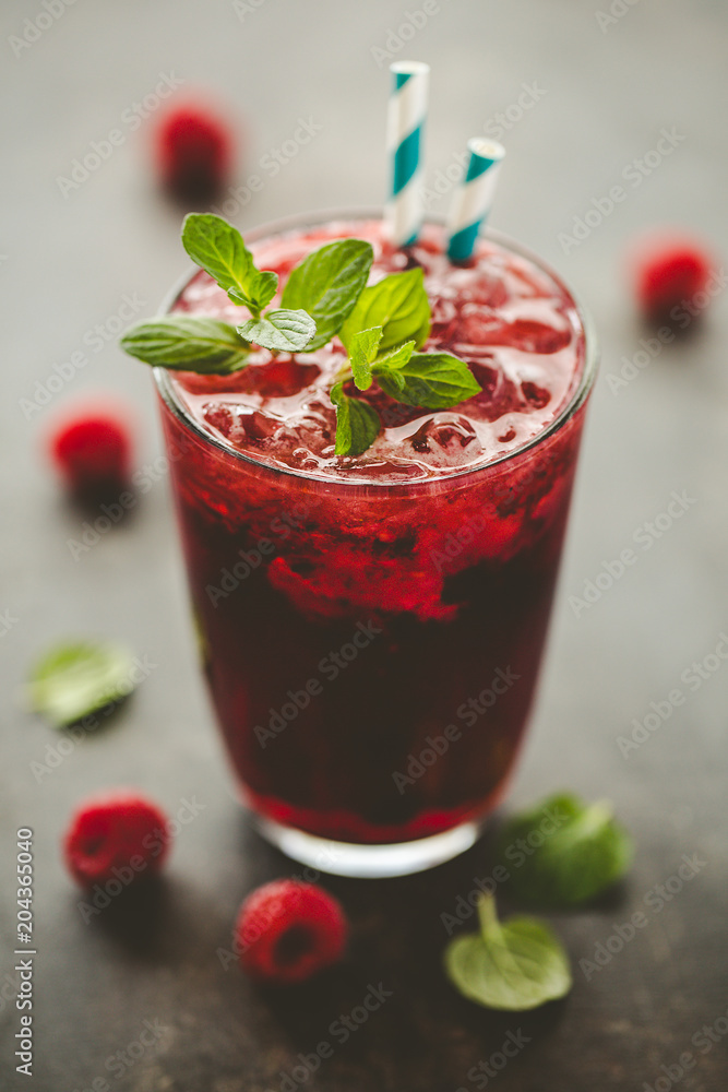Closeup of berry lemonade Closeup of berry lemonade