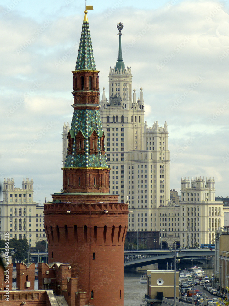 Fototapeta premium Moskau: Blick vom Kreml auf die Stadt