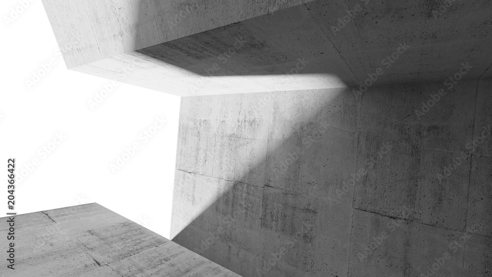 Modern minimal architecture background, 3d Modern minimal architecture background, 3d