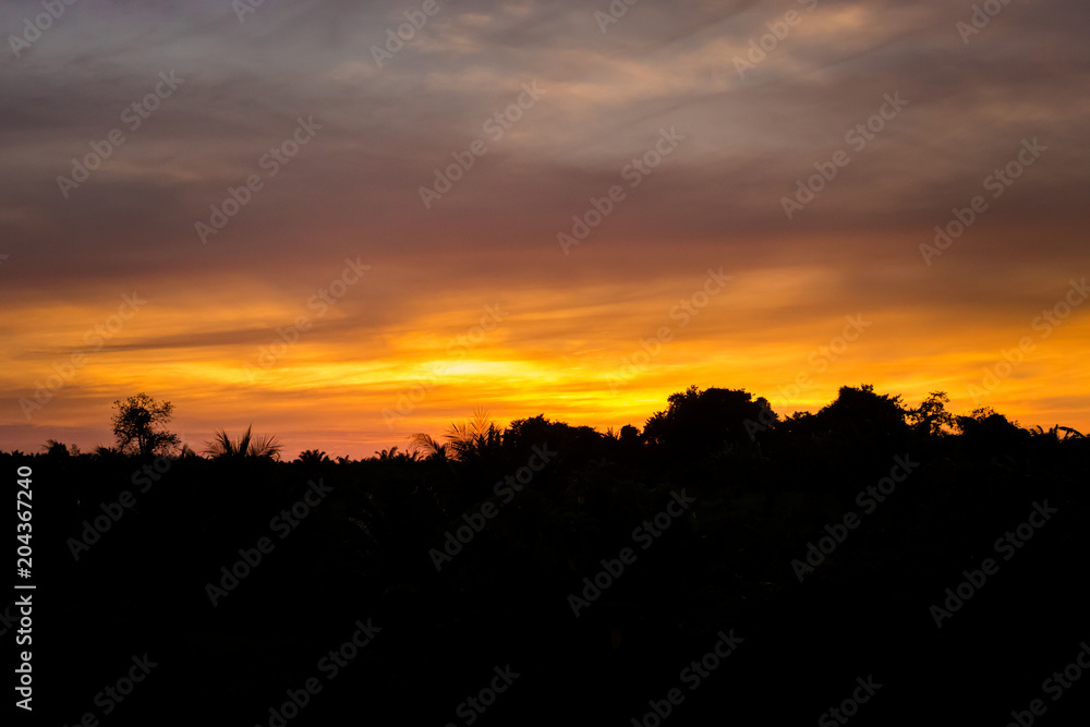 Sunset in Krabi Thailand