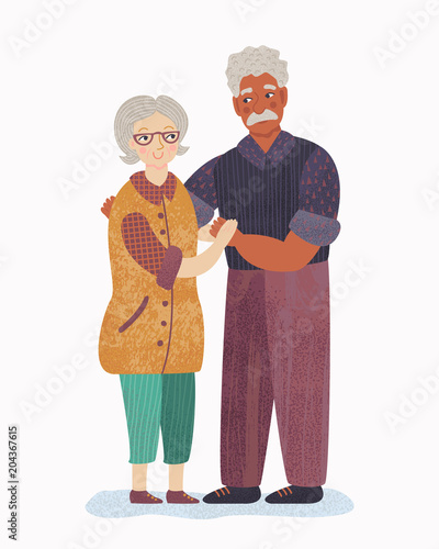 Senior  couple  standing  together