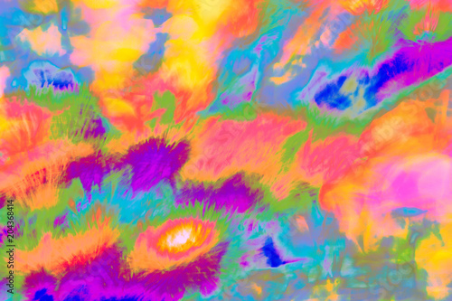 Abstract psychedelic picture in purple, blue, red, yellow etc.. Can be used separately or to create gif animations, videos etc. © Todor Dinchev