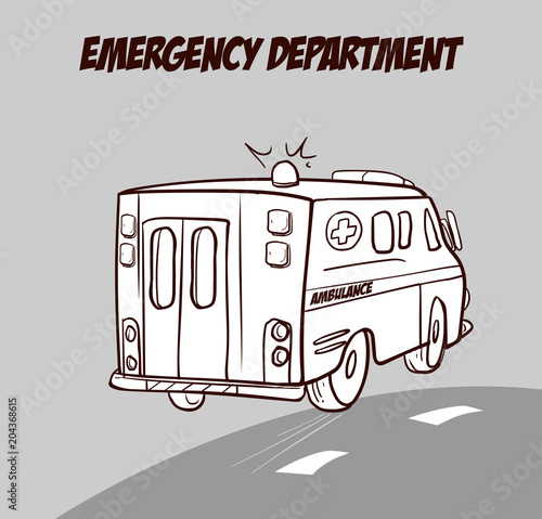 Ambulance car vector illustration