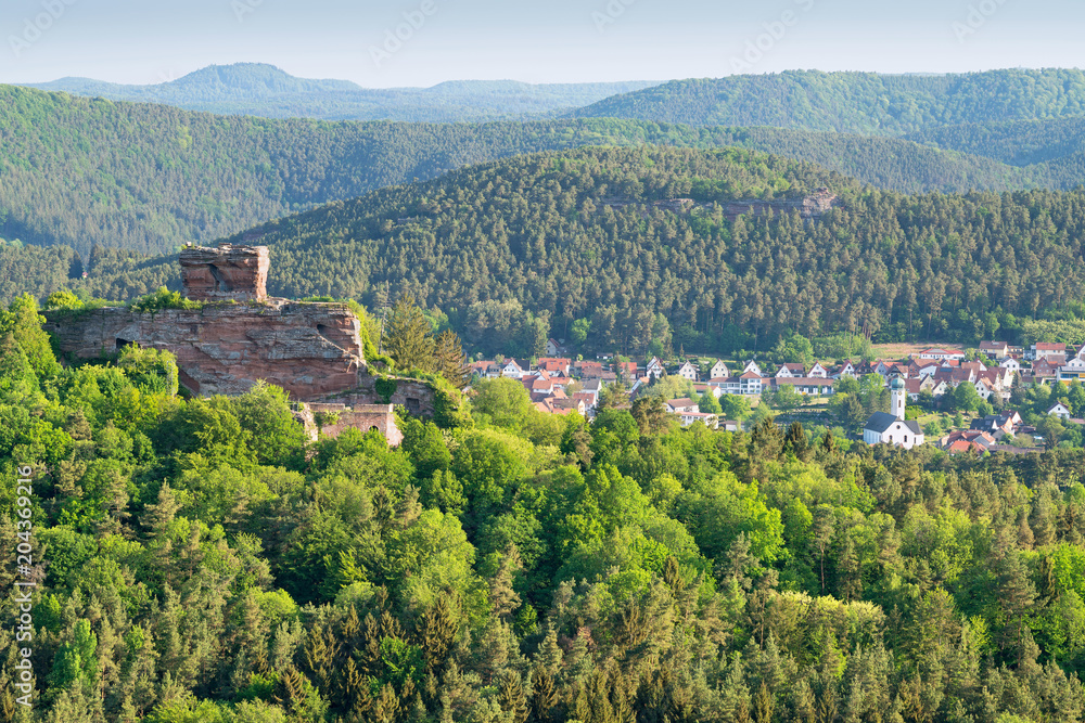 Ruine Drachenfels und Busenberg im Pfälzerwald