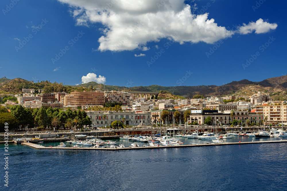 Messina, Sicily, Italy - view from the ferry