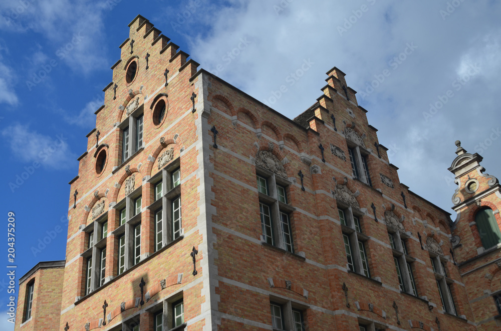 Brick Building in Bruges 1